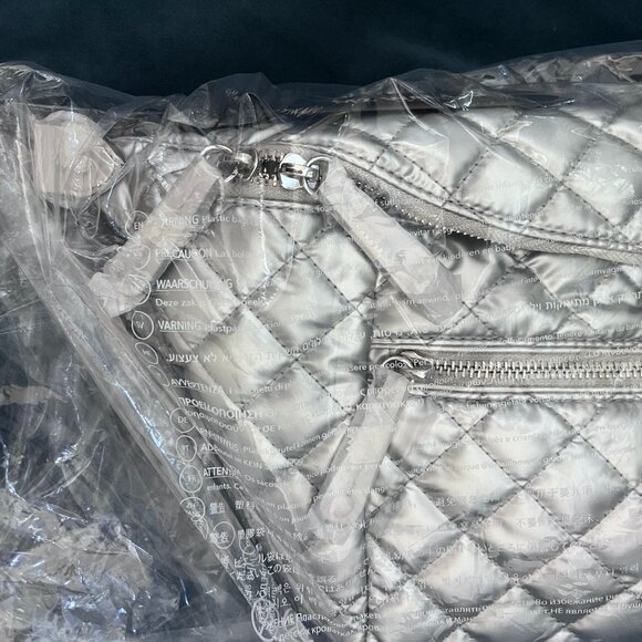 NWT MZ Wallace Crosby Sling bag matte silver - Picture 4 of 10